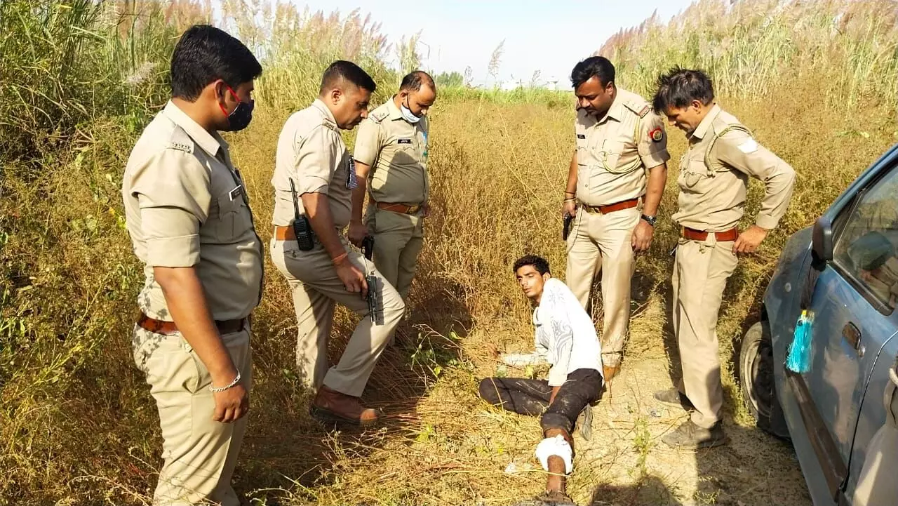 मुजफ्फरनगर के दो गोमांस तस्करों से मुठभेड़, एक गिरफ्तार