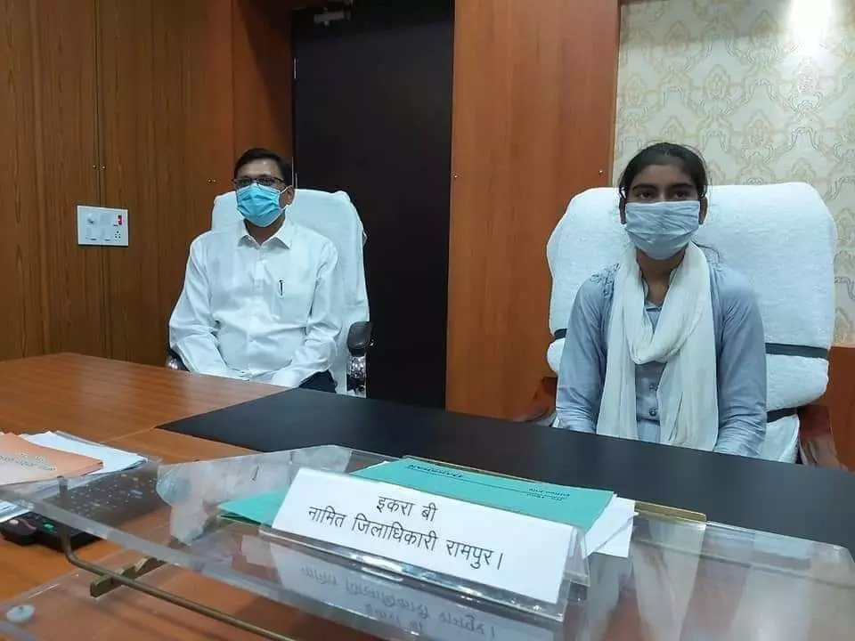 मिशन शक्ति-बेटियों के हाथ में रामपुर की कमान, इकरा बनीं डीएम तो प्रियांशी पुलिस कप्तान मिशन शक्ति-बेटियों के हाथ में रामपुर की कमान, इकरा बनीं डीएम तो प्रियांशी पुलिस कप्तान
