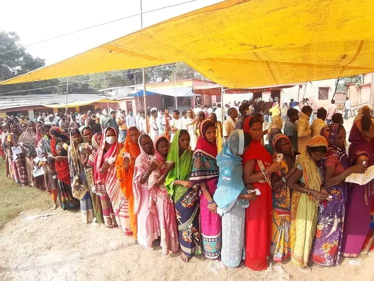 बिहार में 94 सीटों पर शांतिपूर्वक मतदान
