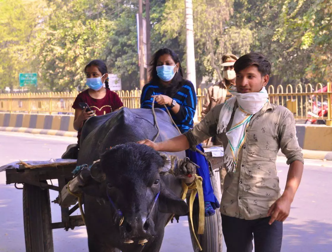 डीएम सेल्वा ने बेटी के साथ चलाई झोट्टा-बुग्गी