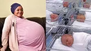 महिला ने एक साथ दिया 10 बच्चों को जन्म