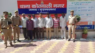 शहर कोतवाली पुलिस ने 7 सट्टेबाज को गिरफ्तार कर भेजा जेल