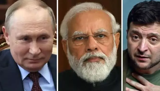 मोदी ने पुतिन और जेलेंस्की के साथ की बात मोदी ने पुतिन और जेलेंस्की के साथ की बात