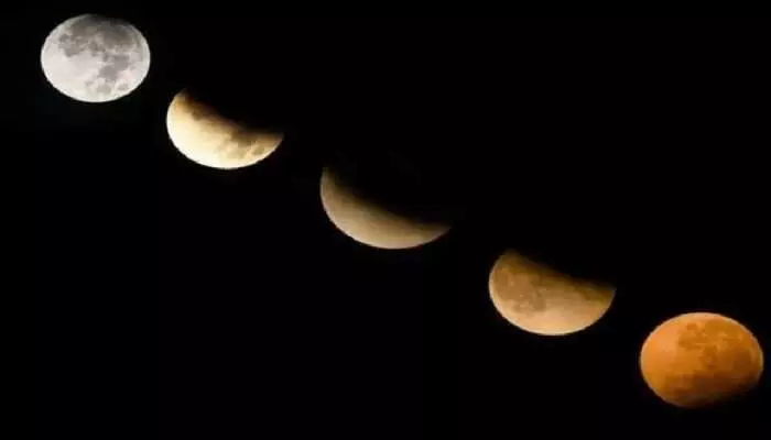 चंद्र ग्रहण शुरू , भारत में प्रभावी नहीं चंद्र ग्रहण शुरू , भारत में प्रभावी नहीं