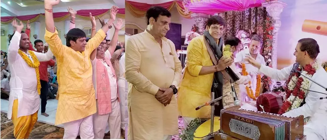 भगवान जगन्नाथ की यात्रा से पूर्व जमकर नाचे वरिष्ठ समाजसेवी मनीष चौधरी, महाराज श्री का किया अभिनन्दन भगवान जगन्नाथ की यात्रा से पूर्व जमकर नाचे वरिष्ठ समाजसेवी मनीष चौधरी, महाराज श्री का किया अभिनन्दन