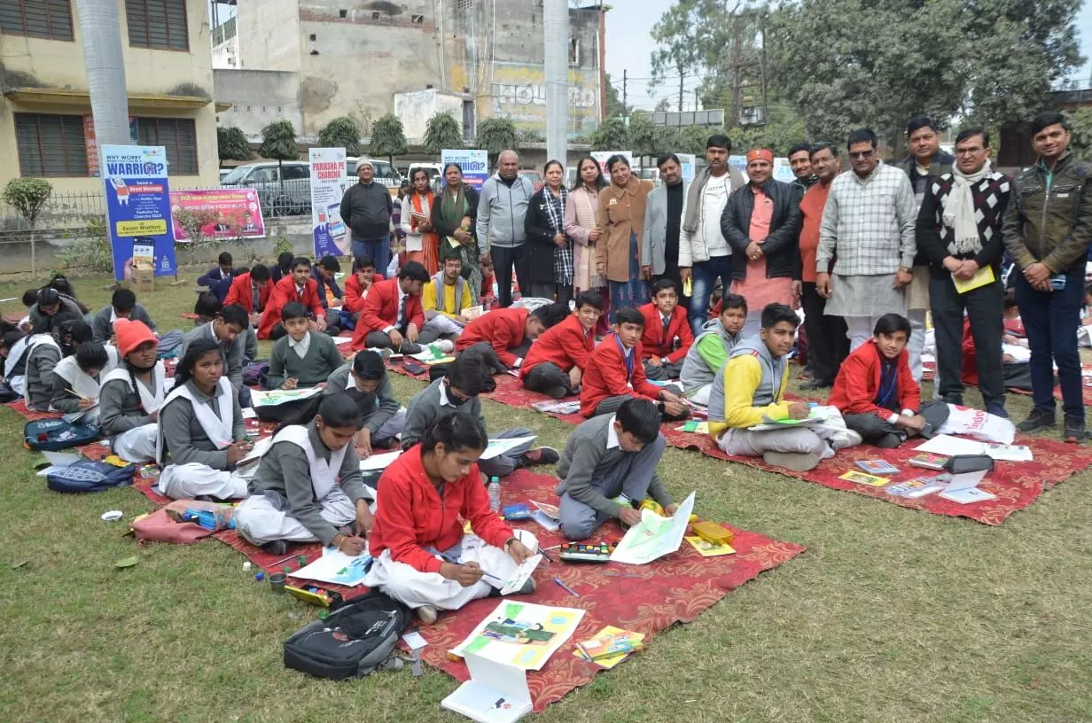 एसडी इंटर कॉलेज में परीक्षा पर चर्चा कार्यक्रम का आयोजन किया