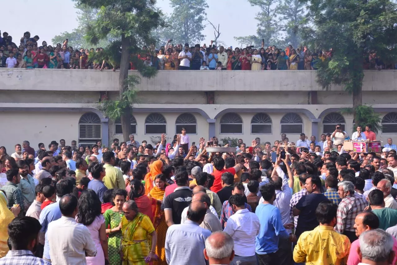 जैन मुनि शिव भूषण महाराज का वहलना में अंतिम संस्कार जैन मुनि शिव भूषण महाराज का वहलना में अंतिम संस्कार