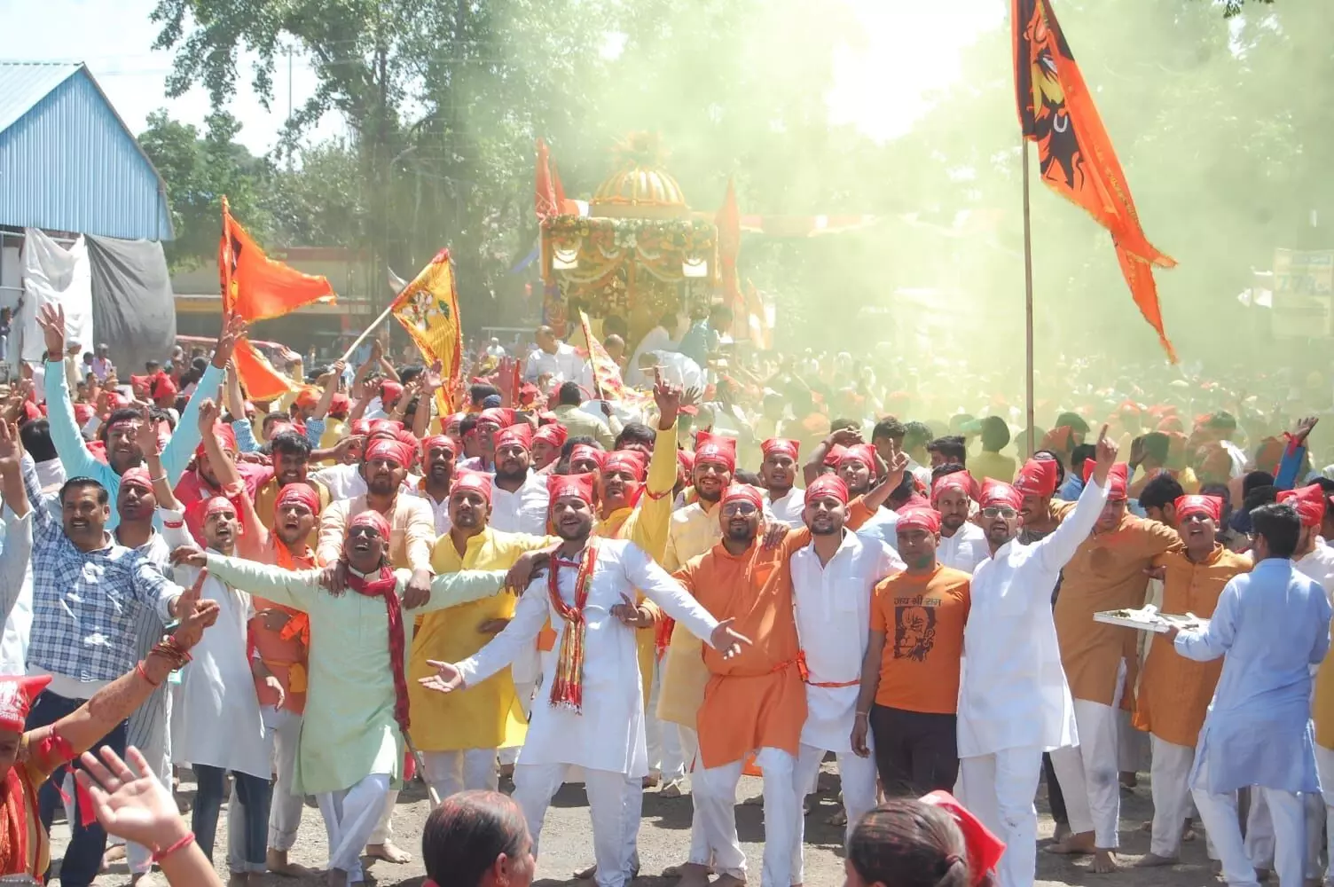 Muzaffarnagar-मारूति नंदन की शोभायात्रा में आस्था व भक्ति का सैलाब