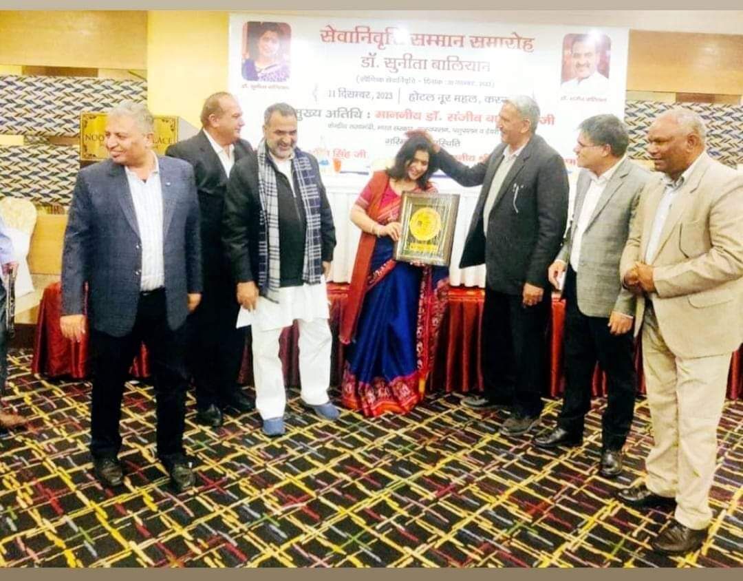 VRS---केन्द्रीय मंत्री संजीव बालियान की पत्नी ने छोडी नौकरी