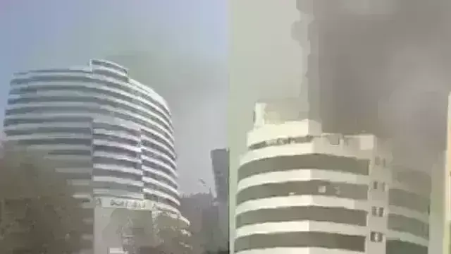गोपालदास बिल्डिंग में लगी भीषण आग, दमकल की 16 गाड़ियों मौके पर
