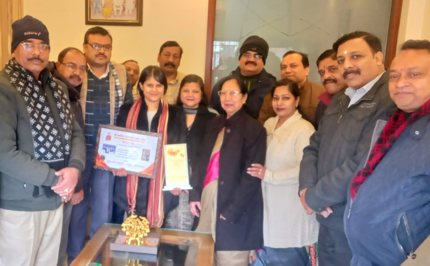 श्री कदीम अग्रवाल सभा ने किया वृंदा गोयल को सम्मानित