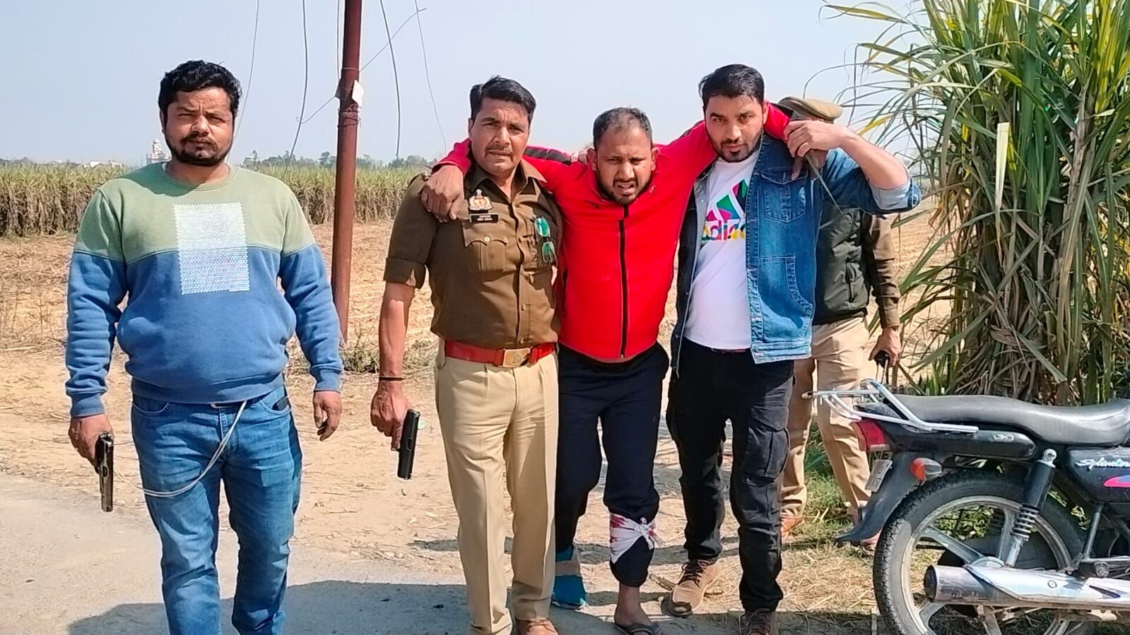 MUZAFFARNAGAR-25 हजार का इनामी मुठभेड़ में घायल