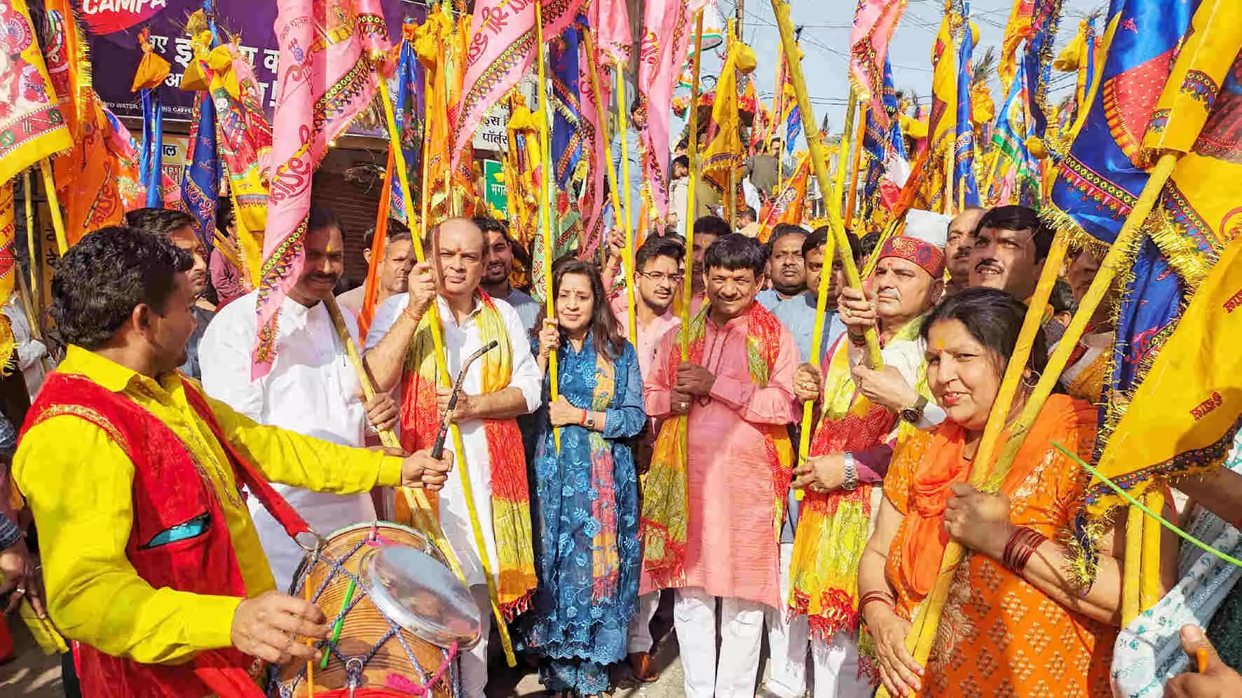 MUZAFFARNAGAR-बाबा श्याम की निशान यात्रा में उमड़ा भक्ति का सैलाब