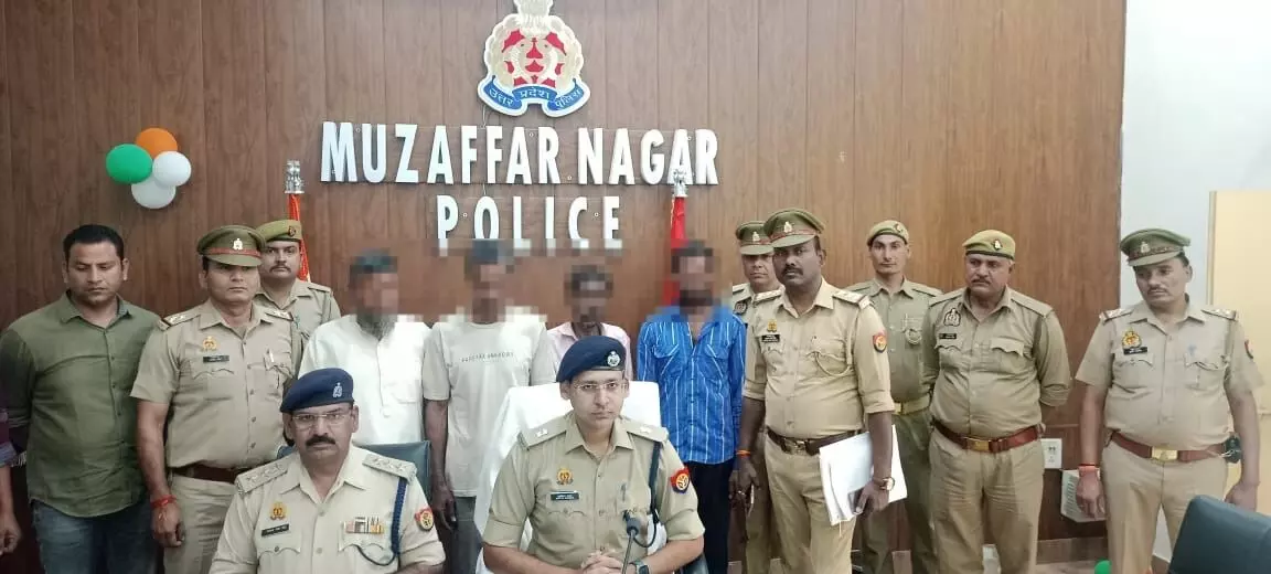 अवैध शस्त्र निर्माण फैक्ट्री का भंडाफोड, थाना बुढाना पुलिस ने 04 अभियुक्तों को गिरफ्तार किया