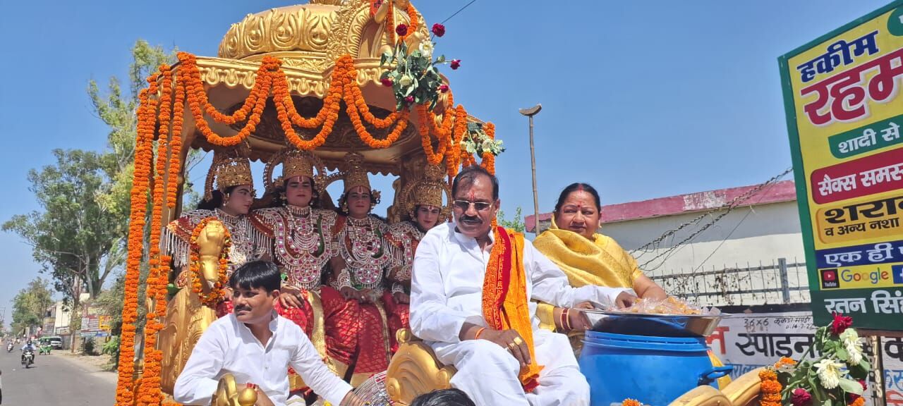 MUZAFFARNAGAR-रामनवमी पर जिले में उमड़ा आस्था का सैलाब, श्रीराम शोभायात्रा निकाली