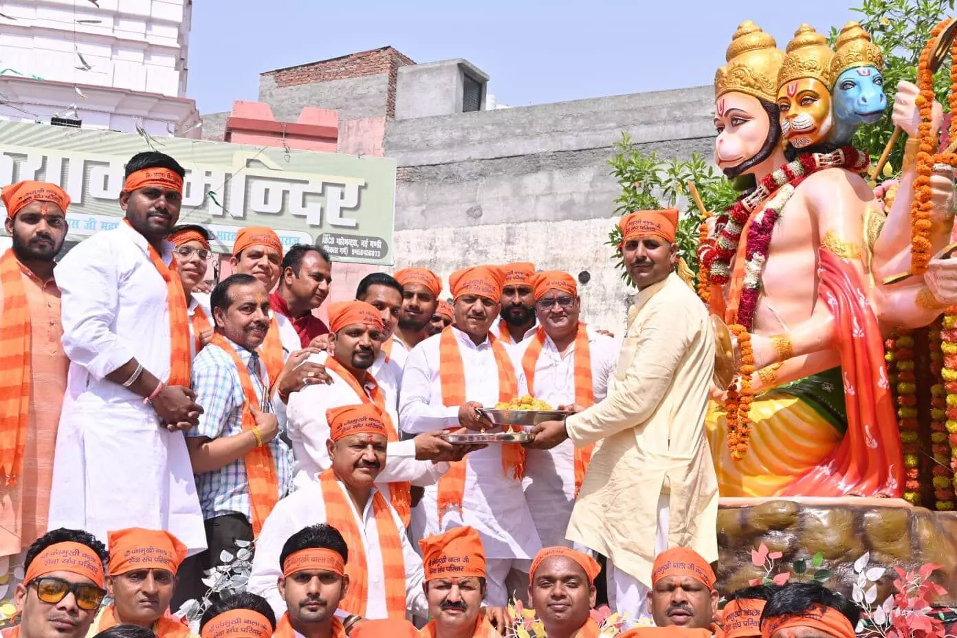 BALA JI BIRTHDAY-गांधीनगर में मंत्री कपिल देव ने किया हनुमान शोभायात्रा का शुभारंभ