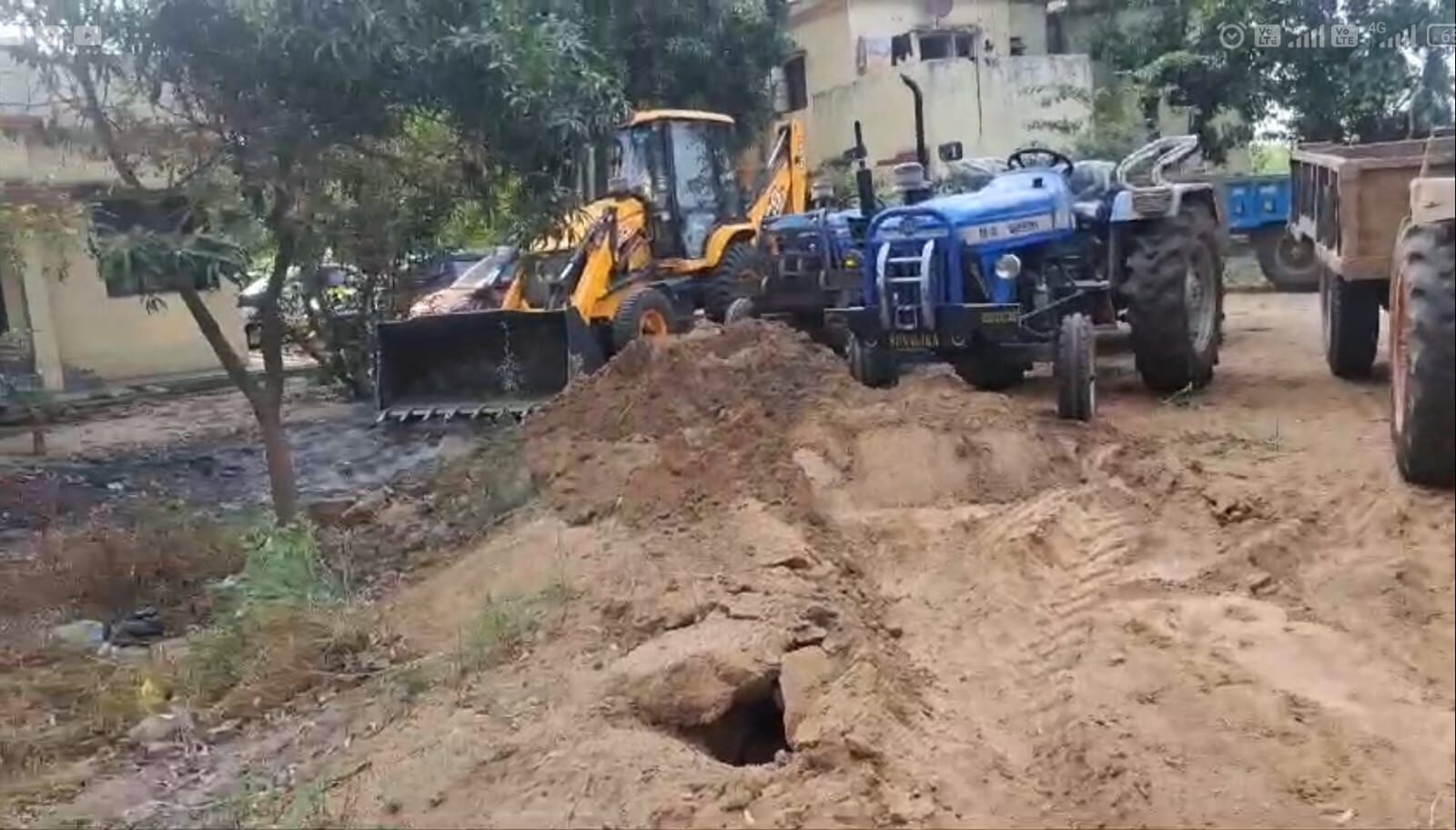 MUZAFFARNAGAR-अवैध खनन पर बड़ी कार्यवाही, तीन जेसीबी और सात ट्रैक्टर किए जब्त