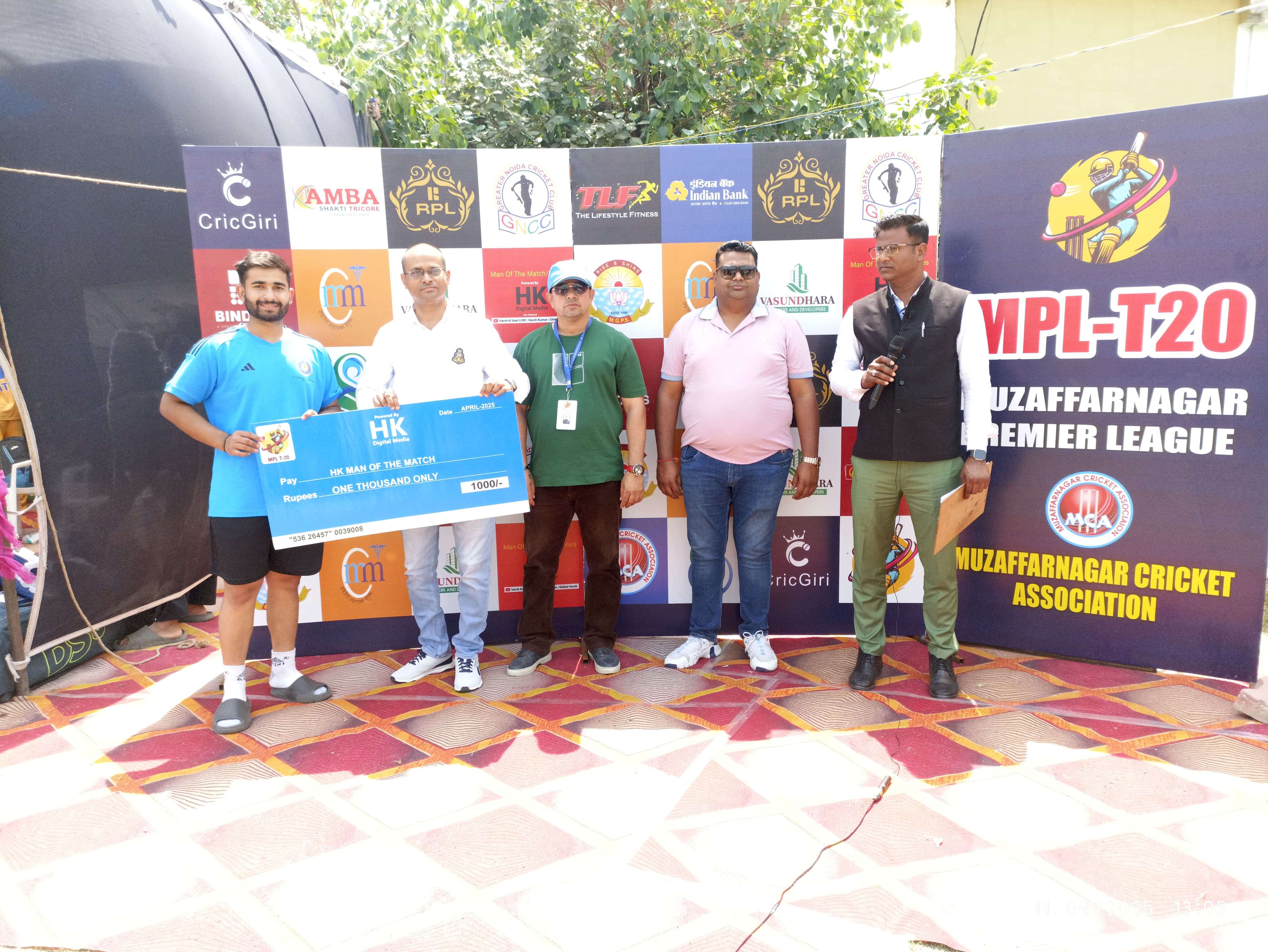 MPL T-20--आरपीएल राइडर्स ने एमजी को हराकर जीत के साथ शुरू किया अपना सफर