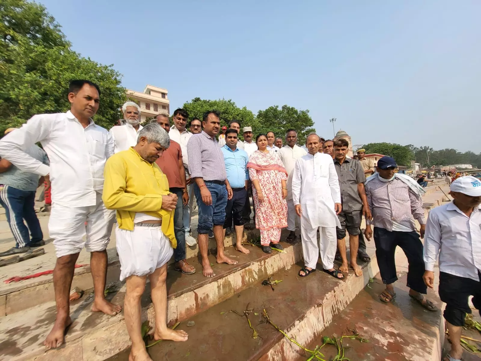 शुक्र तीर्थ आगमन और गंगाघाट स्वच्छता अभियान में शामिल होने से हुई शांति की अनुभूति - प्रमोद शुक्र तीर्थ आगमन और गंगाघाट स्वच्छता अभियान में शामिल होने से हुई शांति की अनुभूति - प्रमोद