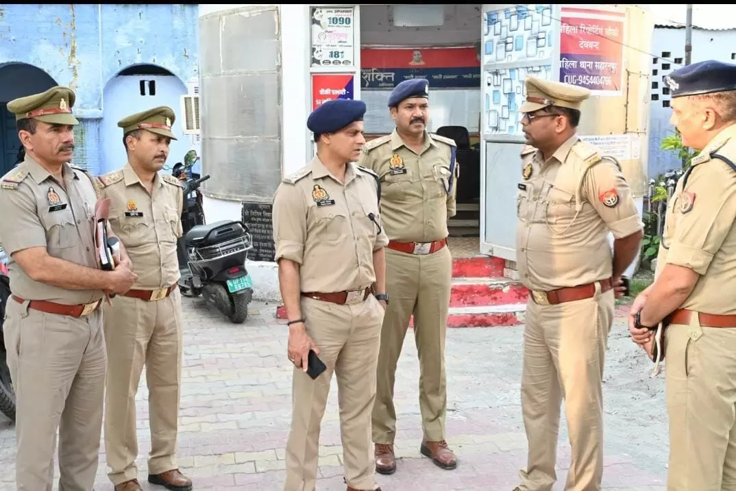 सहारनपुर: नवनियुक्त एसएसपी आशीष तिवारी ने देवबंद थाने का किया औचक निरीक्षण, लापरवाही पर जताई नाराजगी