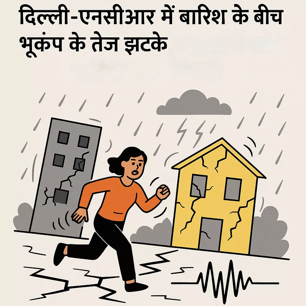 दिल्ली-एनसीआर में बारिश के बीच भूकंप के तेज झटके दिल्ली-एनसीआर में बारिश के बीच भूकंप के तेज झटके